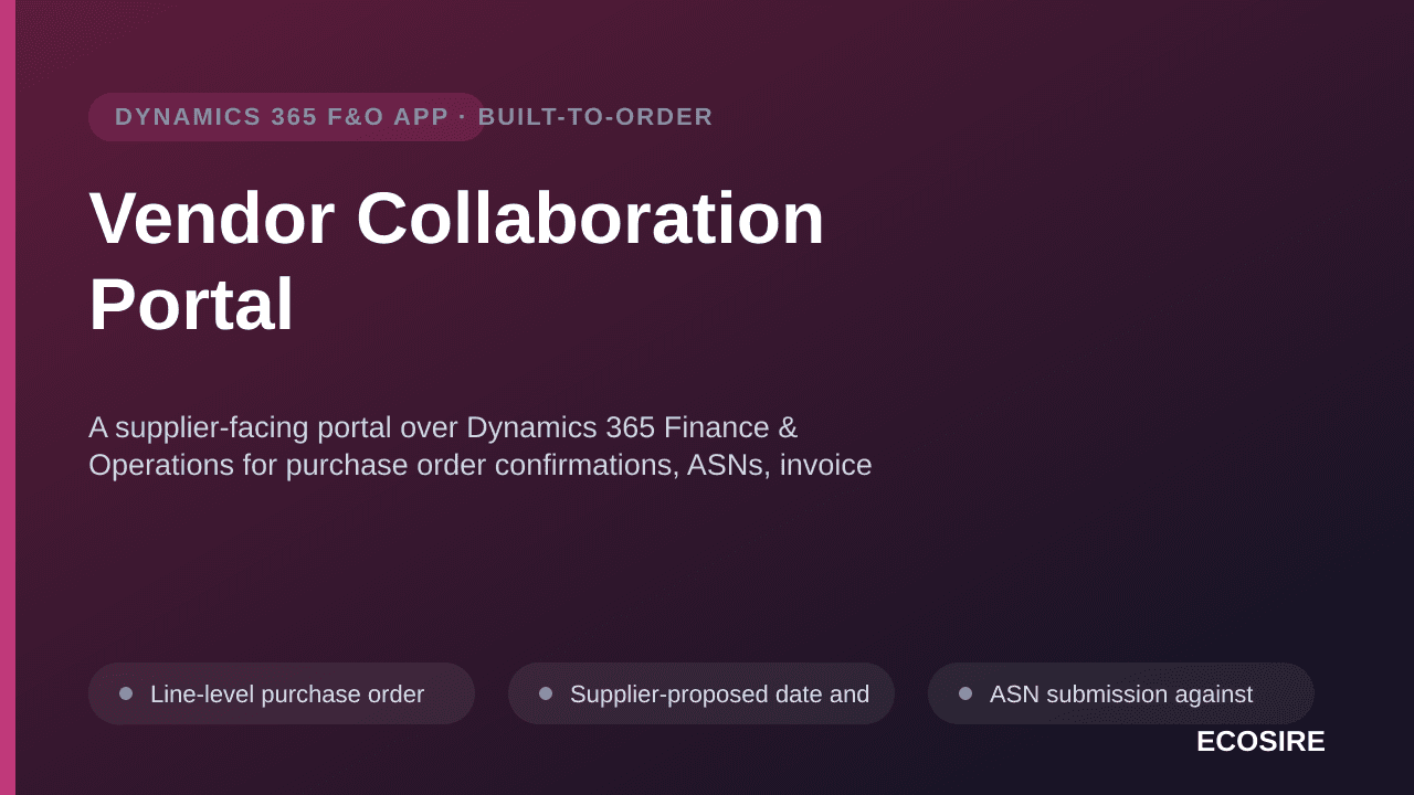 Vendor Collaboration Portal