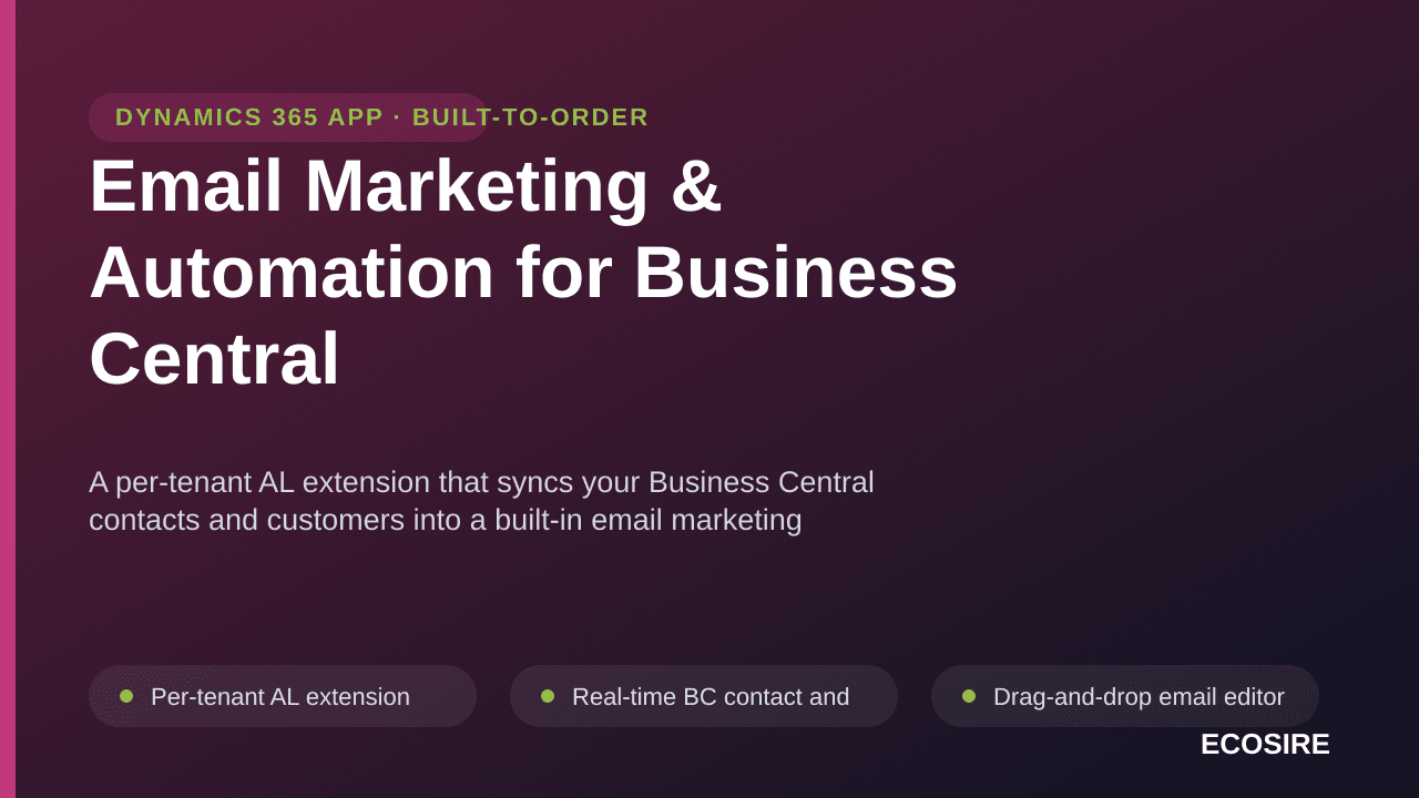 Email Marketing & Automation for Business Central