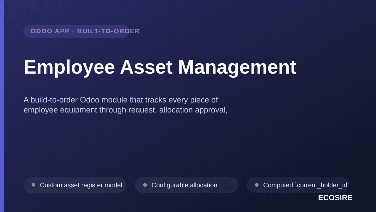 Employee Asset Management
