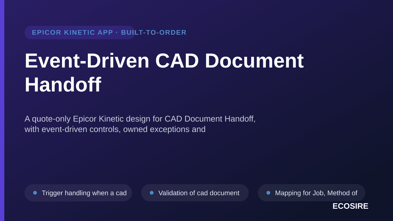 Event-Driven CAD Document Handoff