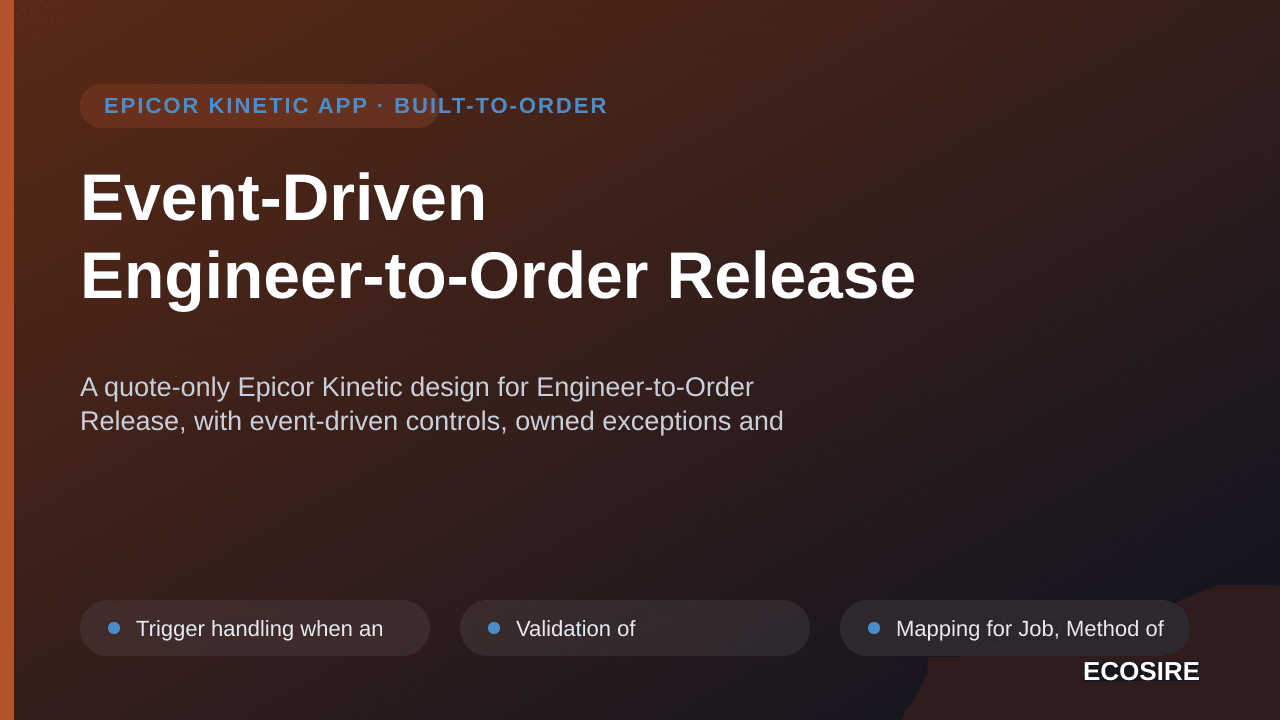 Event-Driven Engineer-to-Order Release
