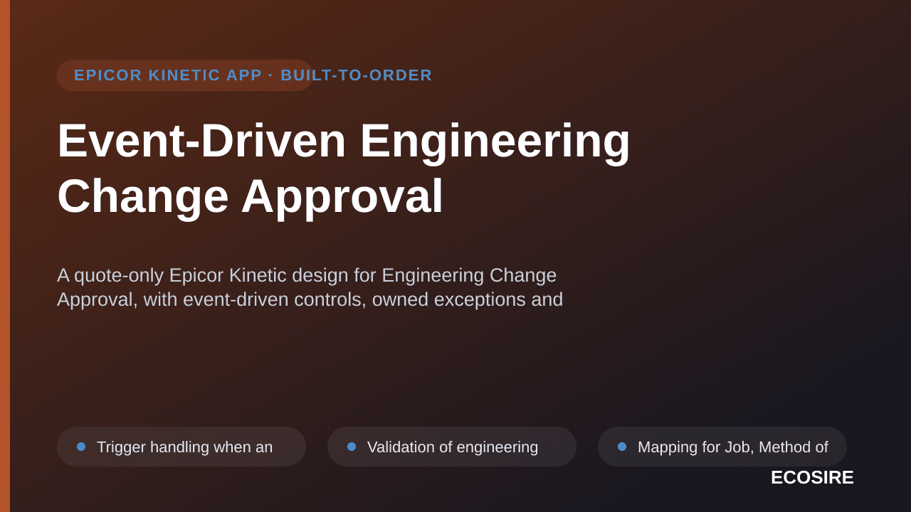 Event-Driven Engineering Change Approval