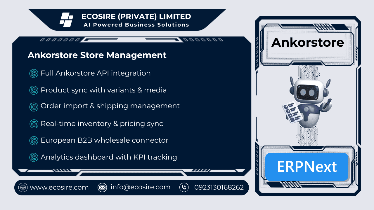 Ankorstore Store Management (ERPNext)