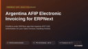 Argentina AFIP Electronic Invoicing for ERPNext thumbnail 1