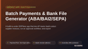 Batch Payments & Bank File Generator (ABA/BAI2/SEPA) thumbnail 1