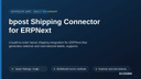 bpost Shipping Connector for ERPNext thumbnail 1