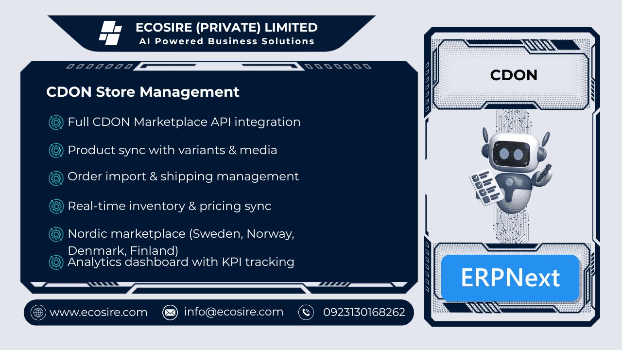 CDON Store Management (ERPNext)