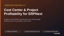 Cost Center & Project Profitability for ERPNext thumbnail 1