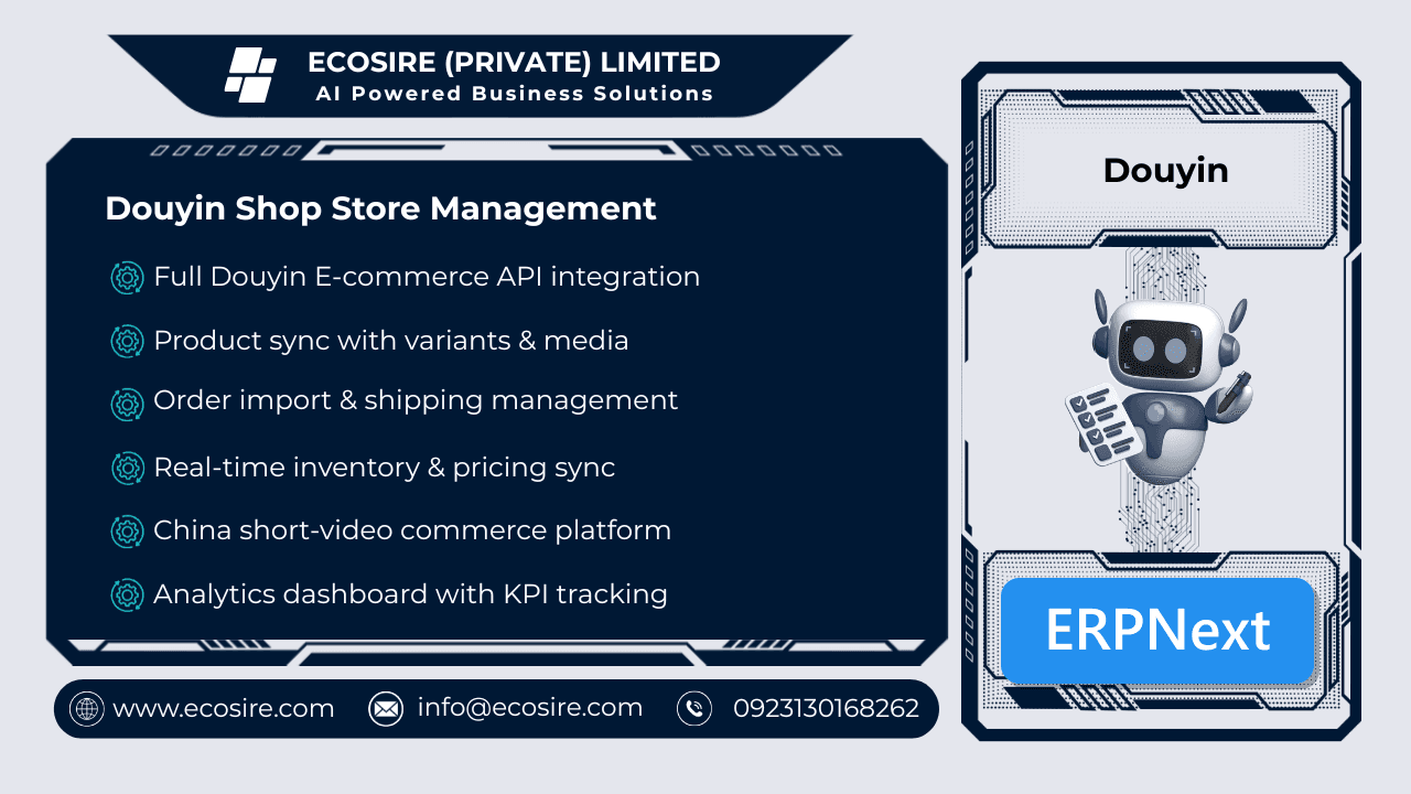 Douyin Store Management (ERPNext)