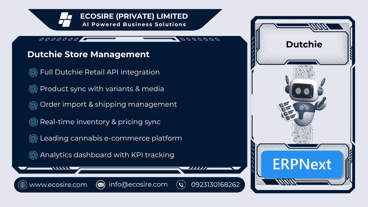 Dutchie Store Management (ERPNext)