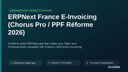 ERPNext France E-Invoicing (Chorus Pro / PPF Réforme 2026) thumbnail 1