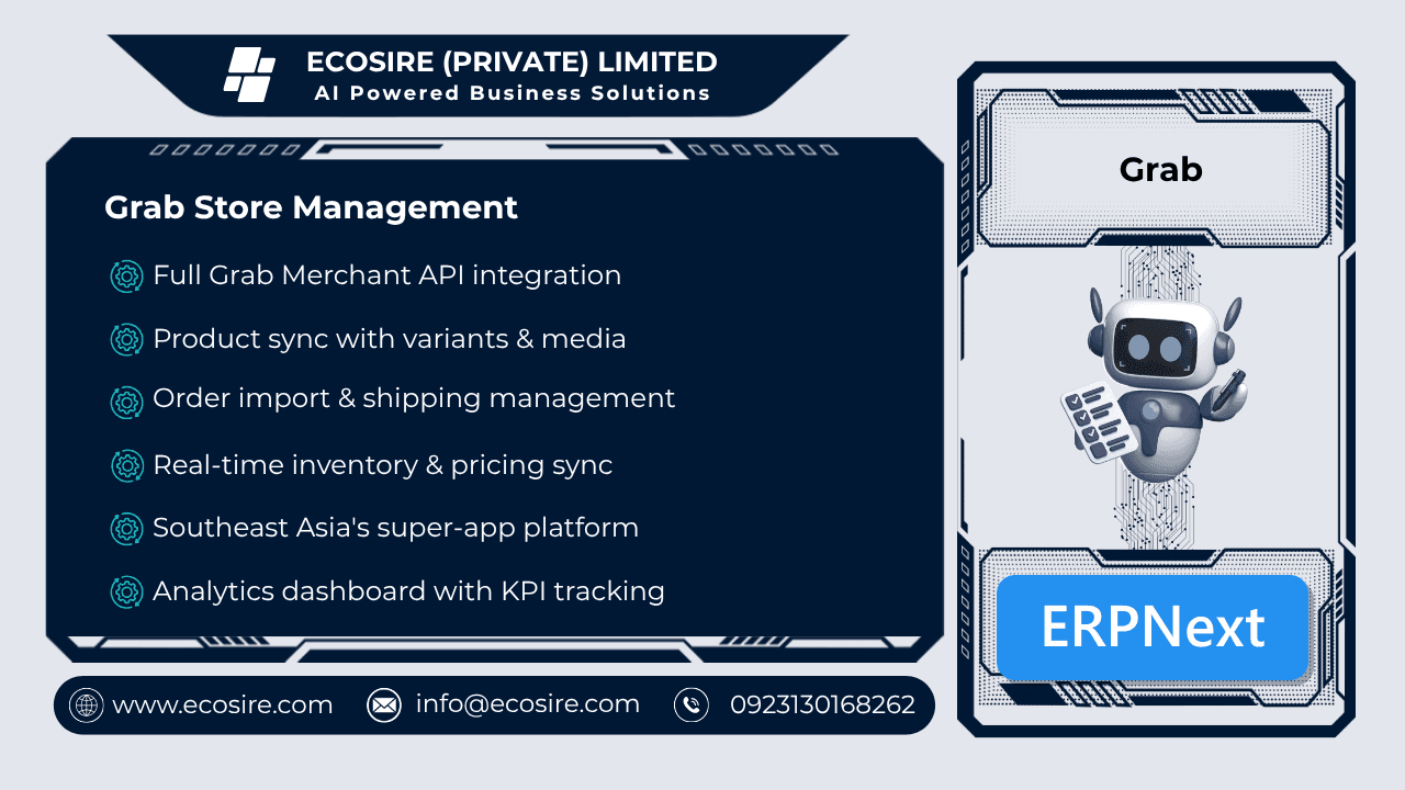 Grab Store Management (ERPNext)