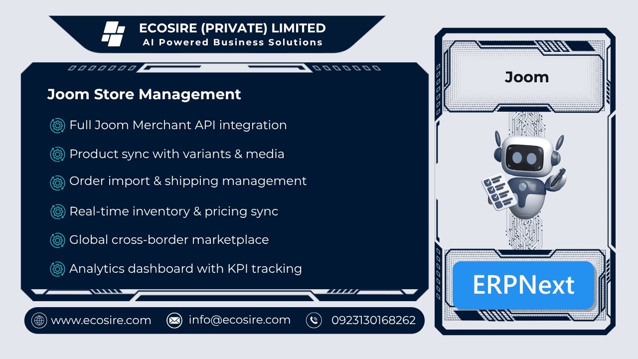 Joom Store Management (ERPNext)