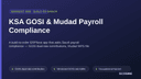 KSA GOSI & Mudad Payroll Compliance thumbnail 1