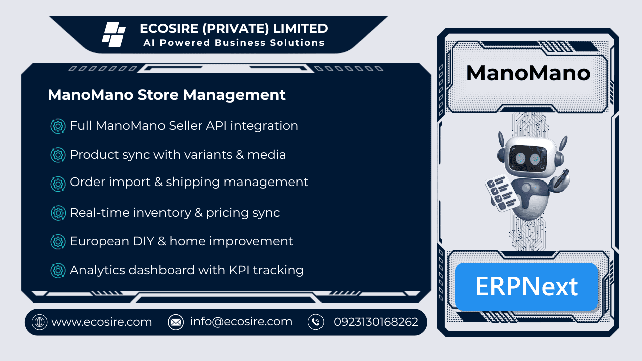 ManoMano Store Management (ERPNext)