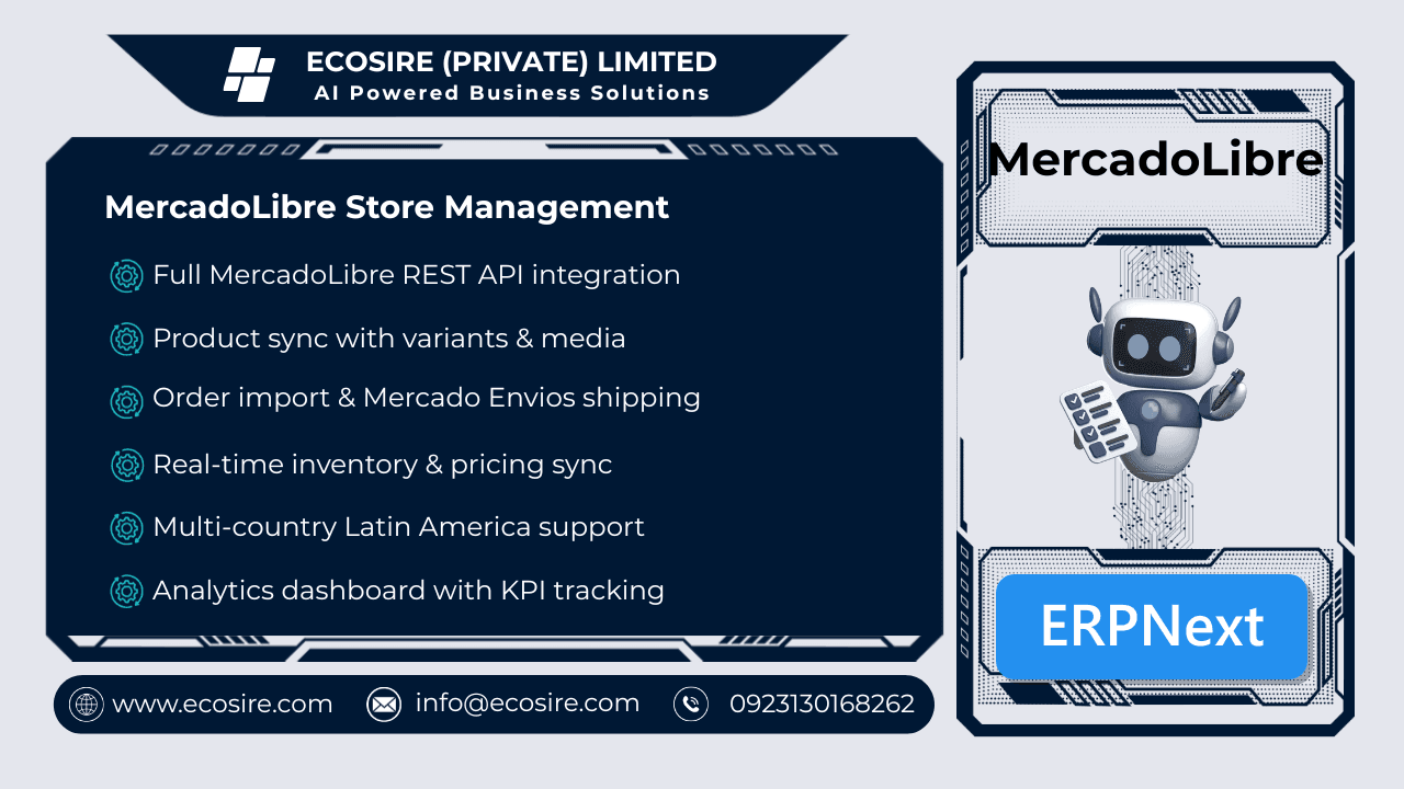 MercadoLibre Store Management (ERPNext)