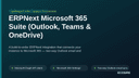 ERPNext Microsoft 365 Suite (Outlook, Teams & OneDrive) thumbnail 1