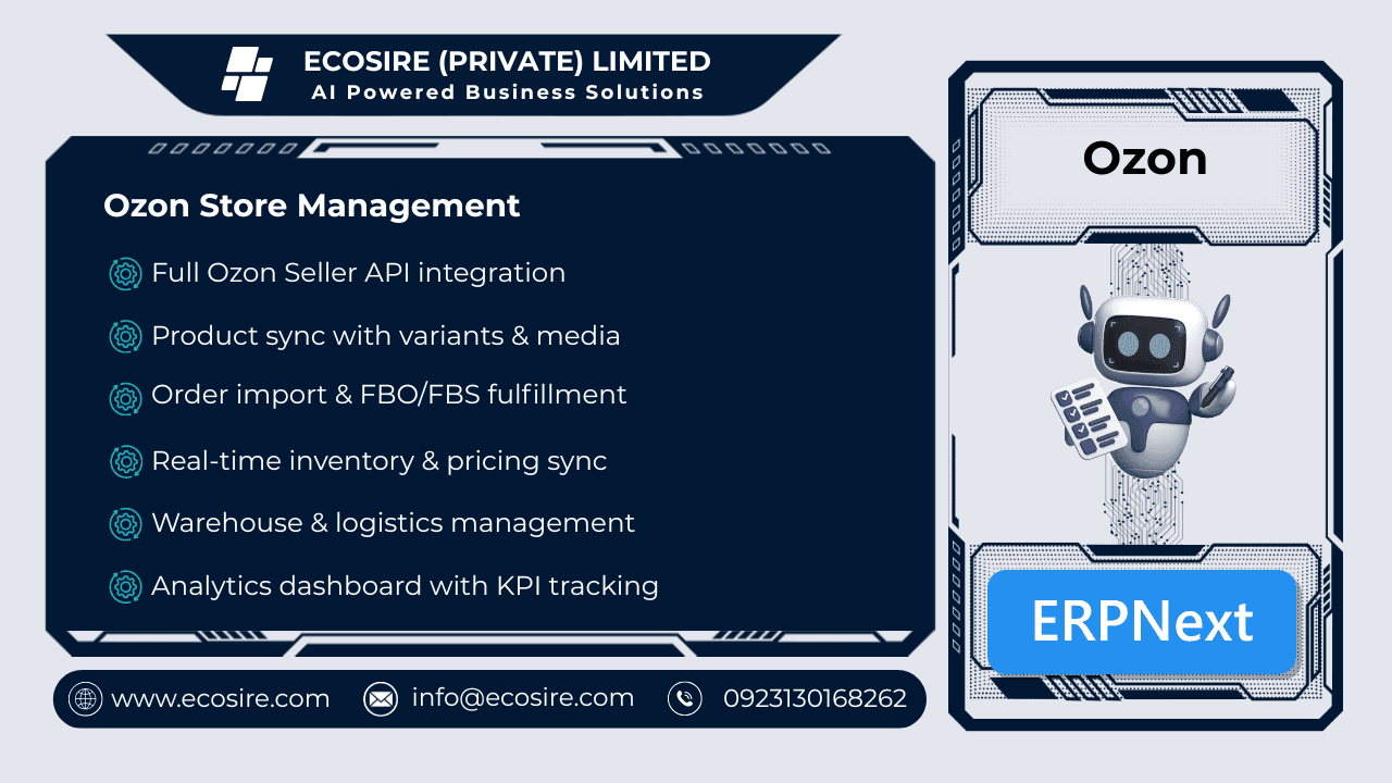 Ozon Store Management (ERPNext)