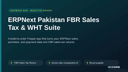 ERPNext Pakistan FBR Sales Tax & WHT Suite thumbnail 1