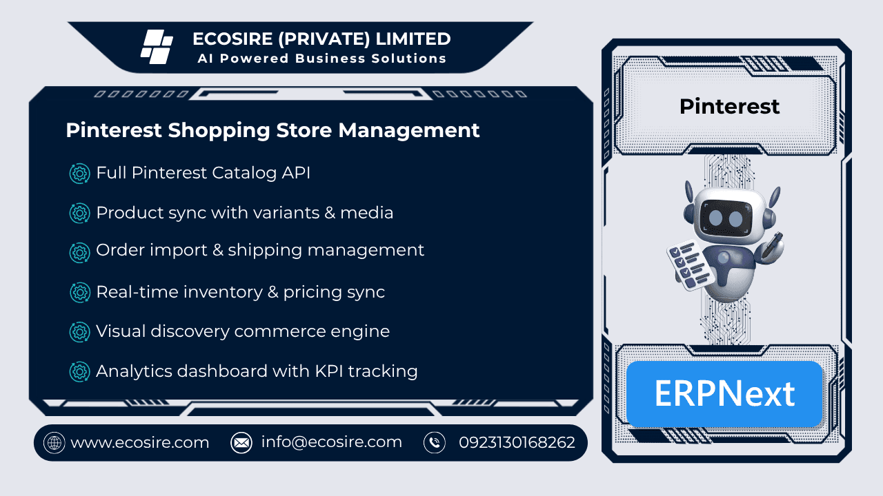 Pinterest Store Management (ERPNext)