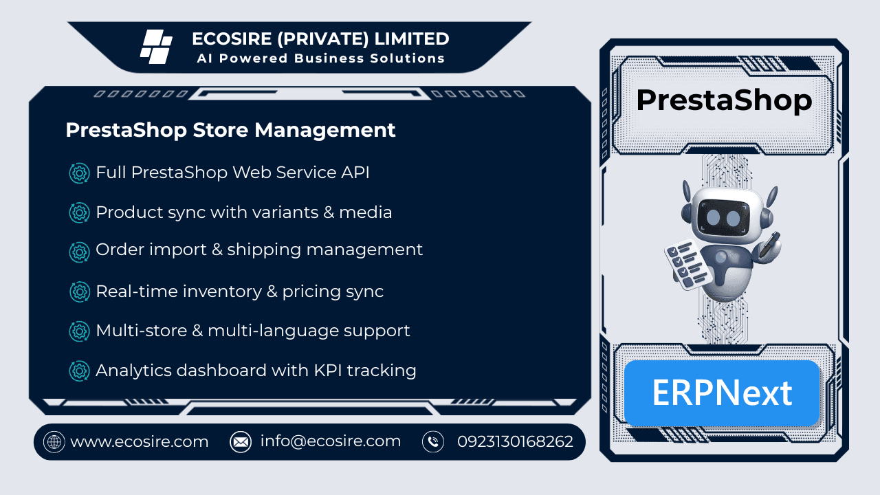 PrestaShop Store Management (ERPNext)