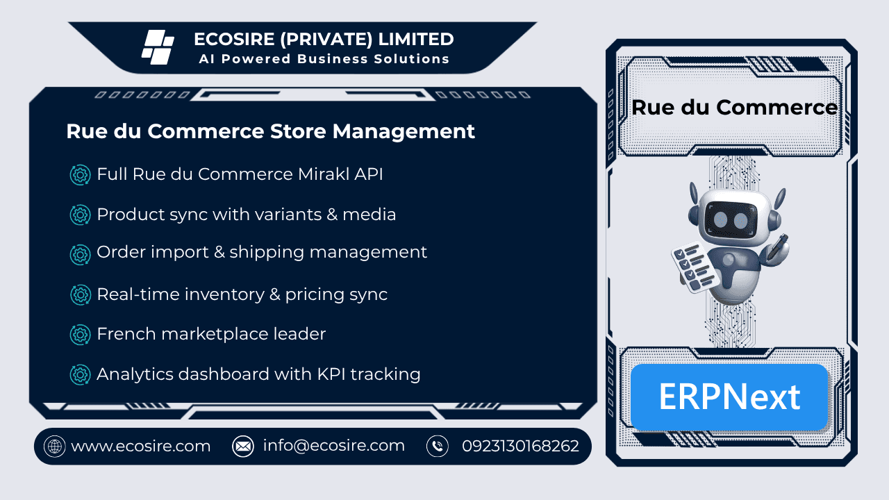 Rueducommerce Store Management (ERPNext)