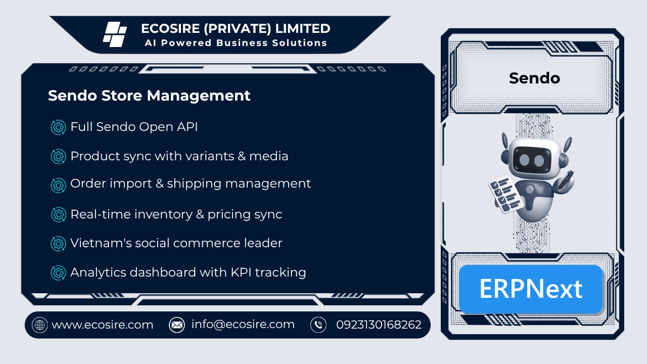 Sendo Store Management (ERPNext)