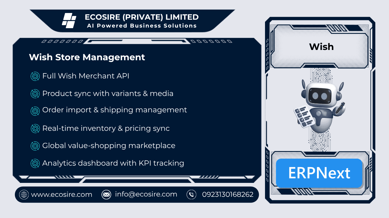 Wish Store Management (ERPNext)