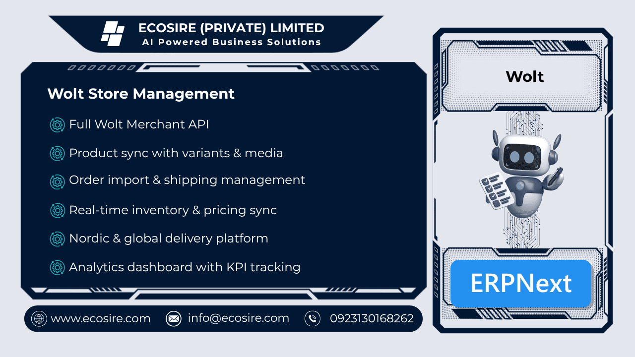 Wolt Store Management (ERPNext)