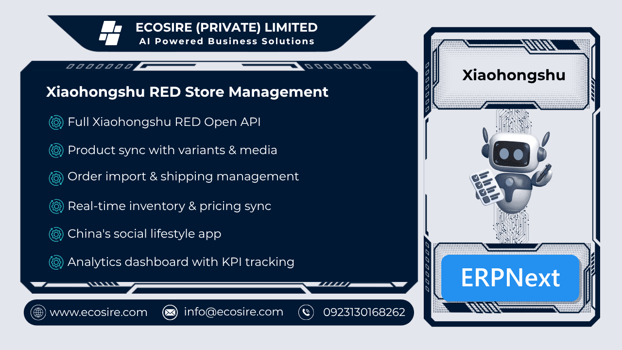 Xiaohongshu Store Management (ERPNext)