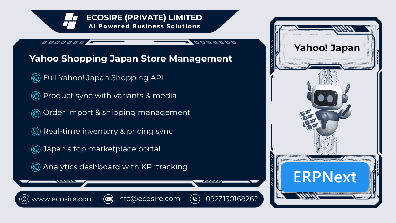 Yahoojp Store Management (ERPNext)
