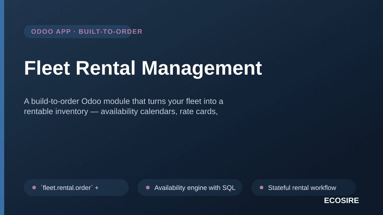 Fleet Rental Management