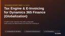 Tax Engine & E-Invoicing for Dynamics 365 Finance (Globalization) thumbnail 1