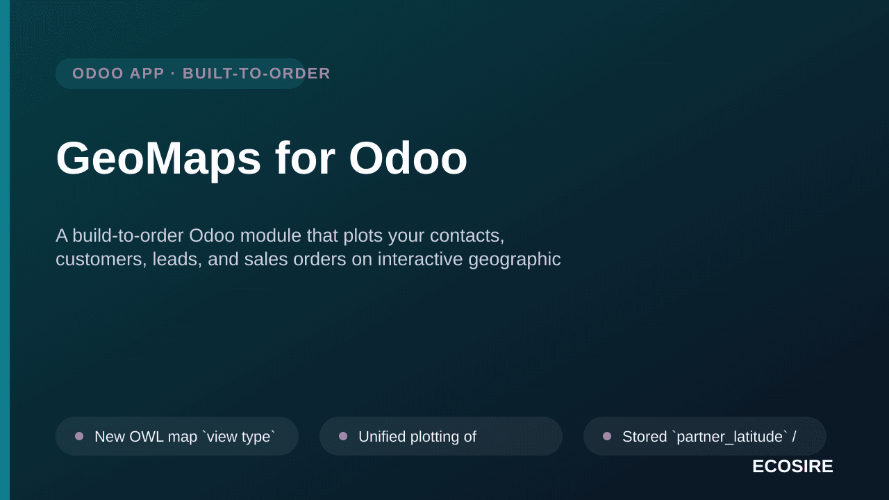 GeoMaps for Odoo