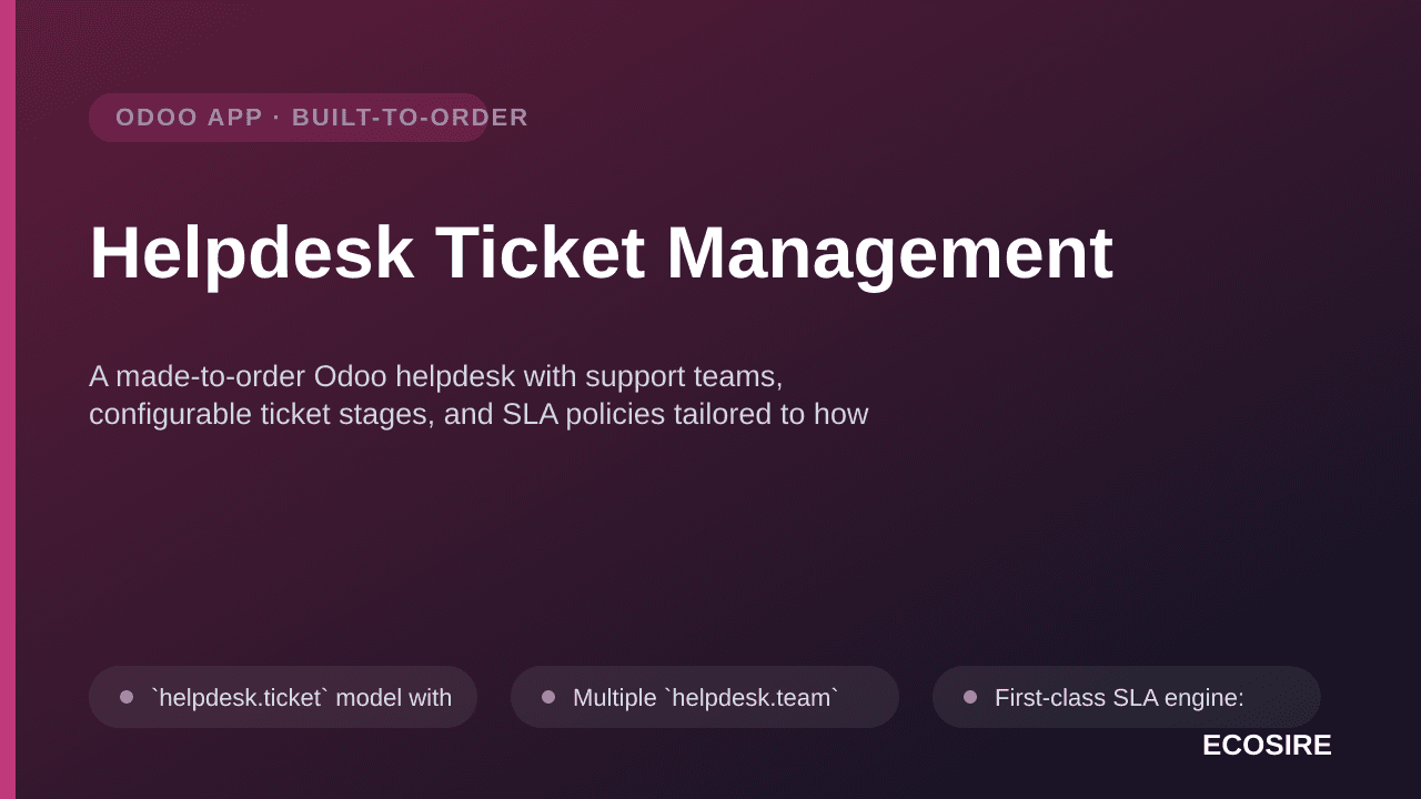 Helpdesk Ticket Management