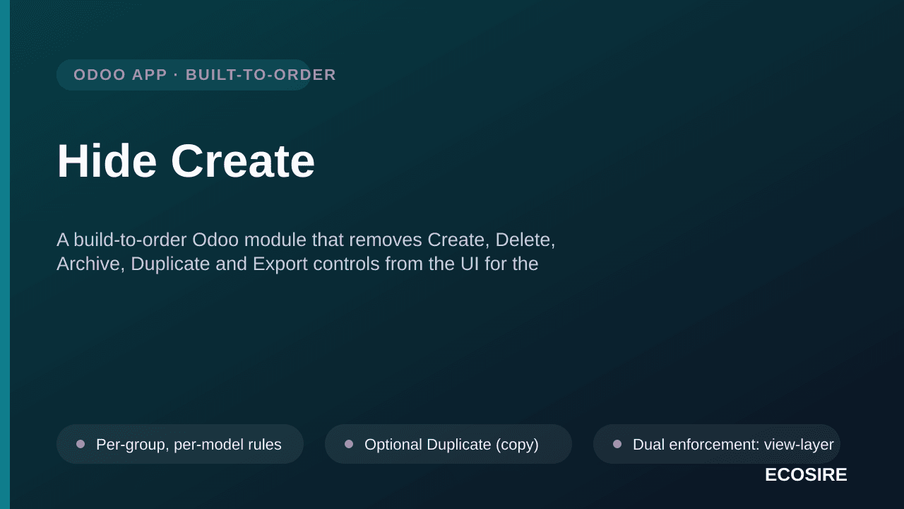Hide Create