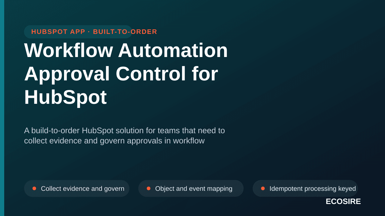 Workflow Automation Approval Control for HubSpot