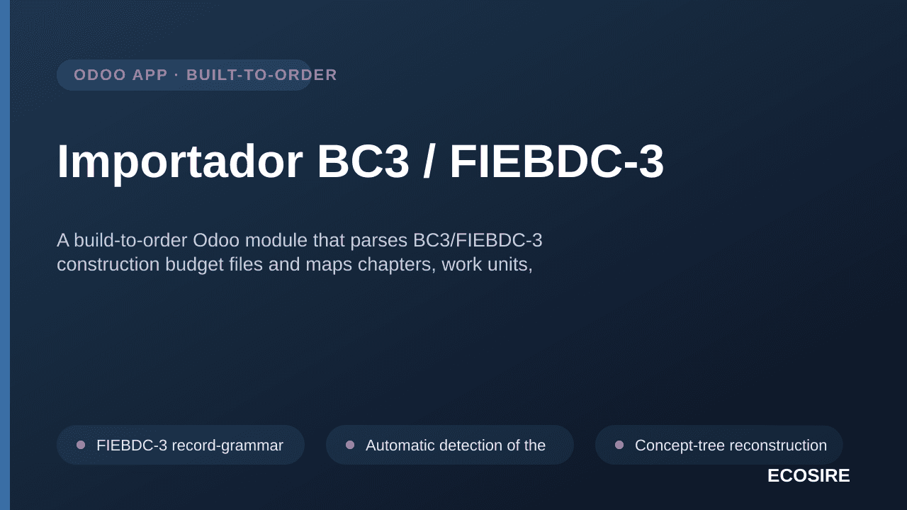 Importador BC3 / FIEBDC-3