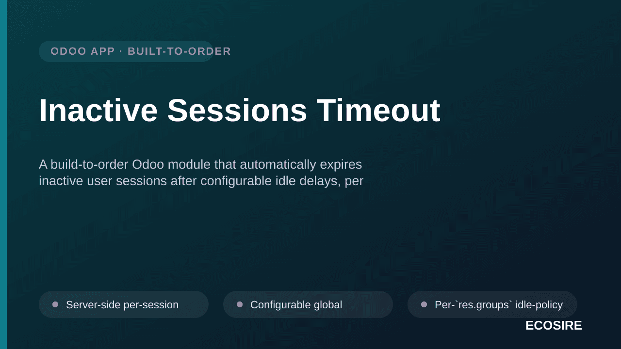 Inactive Sessions Timeout