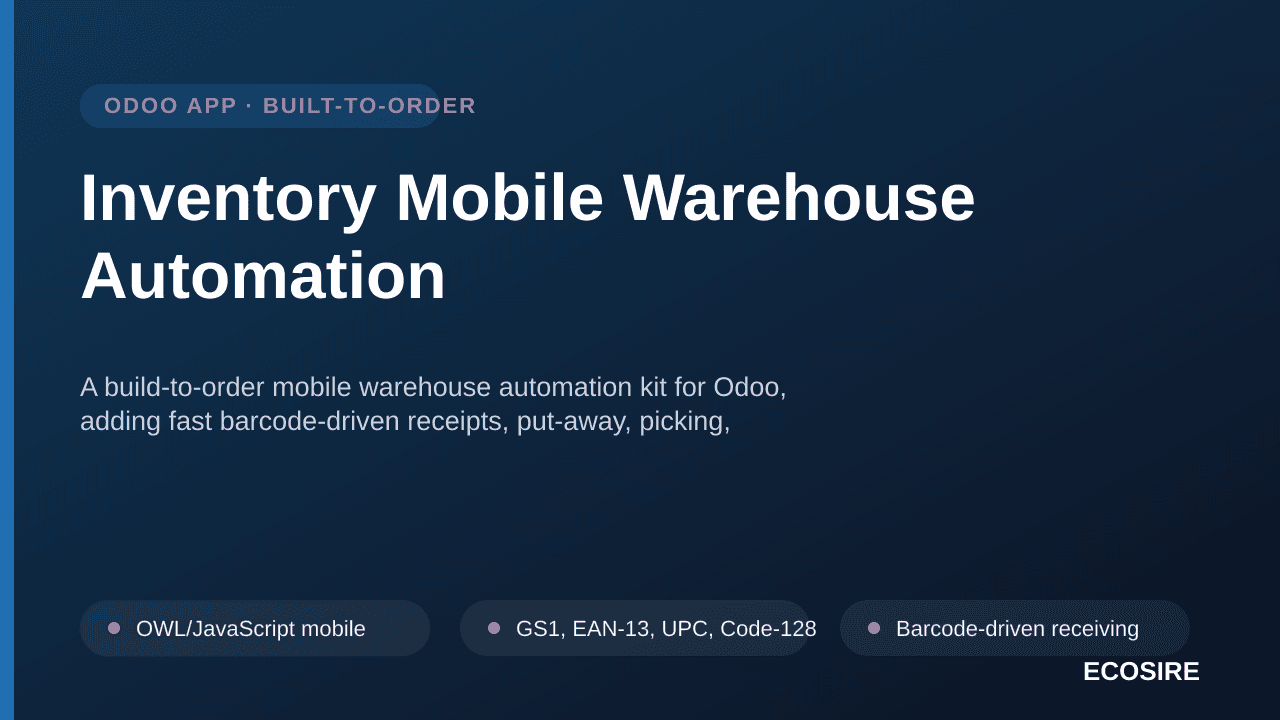 Inventory Mobile Warehouse Automation