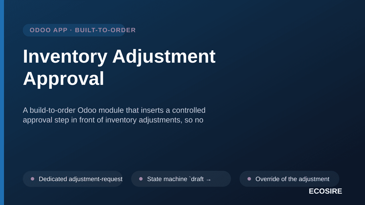 Inventory Adjustment Approval