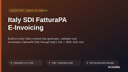 Italy SDI FatturaPA E-Invoicing thumbnail 1