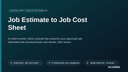 Job Estimate to Job Cost Sheet thumbnail 1