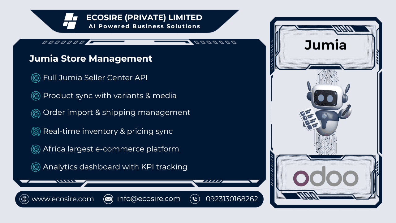 Jumia Store Management — Comprehensive Jumia Store Management for Odoo 19/18/17