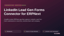 LinkedIn Lead Gen Forms Connector for ERPNext thumbnail 1