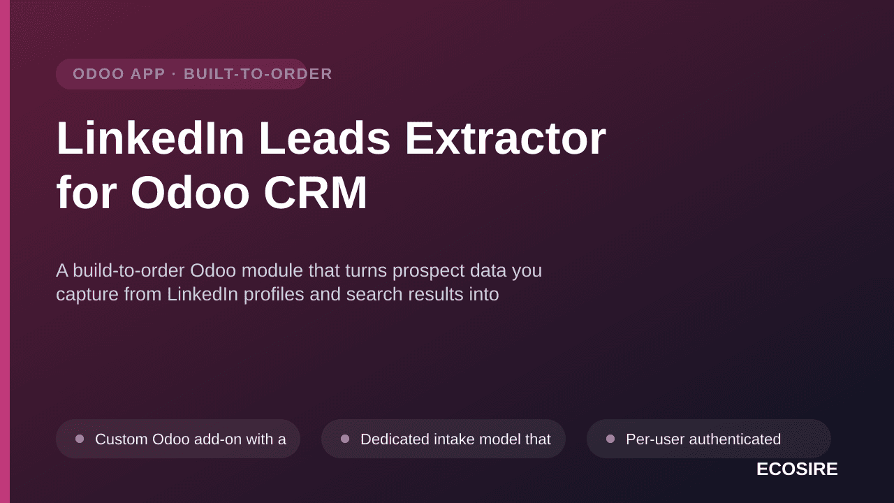 LinkedIn Leads Extractor for Odoo CRM