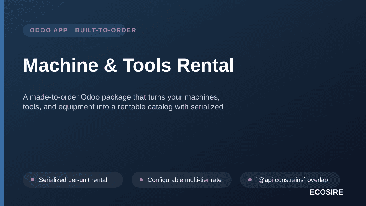 Machine & Tools Rental
