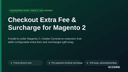 Checkout Extra Fee & Surcharge for Magento 2 thumbnail 1
