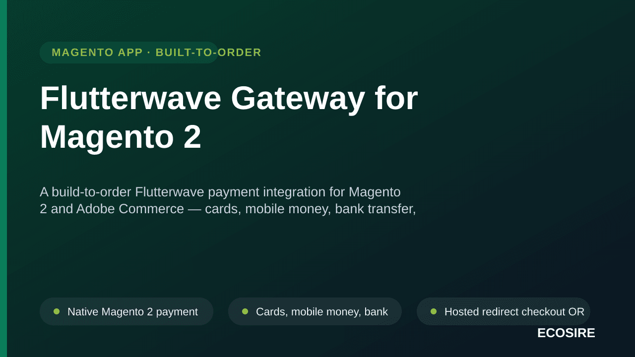 Flutterwave Gateway for Magento 2