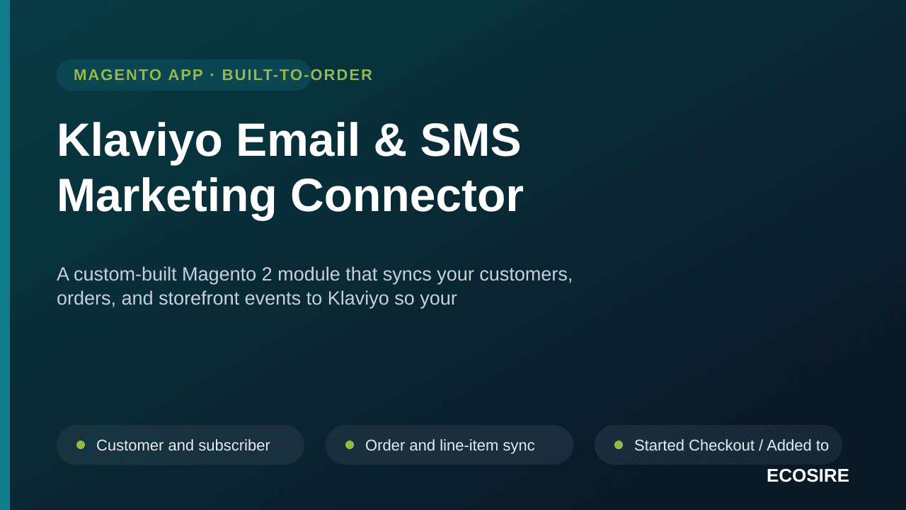 Klaviyo Email & SMS Marketing Connector